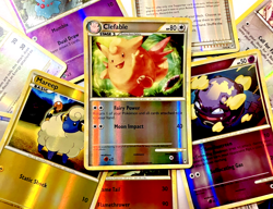 Lot of 10 Pokemon Cards - 1 Rare Black Star with 9 Random Cards - Image 1