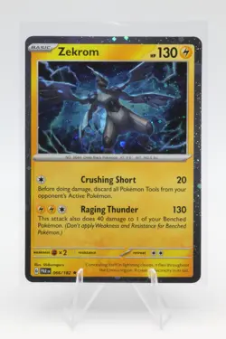 Zekrom Cosmos Holo 066/182 Rare Paradox Rift Pokemon Near Mint Promo - Image 1