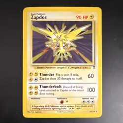 Pokemon TCG Zapdos 19/110 Legendary Collection Holo Rare 90 HP 2002 Ken Sugimori - Image 1