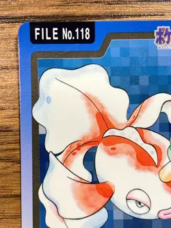 Pokemon Carddass Card Goldeen File No.118 Bandai Pocket Monsters 1997 Japan - Image 3