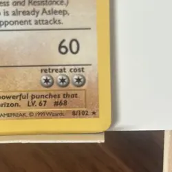 Machamp (Base Set Shadowless) 8/102 1st Edition Holo Rare POKEMON - Image 4
