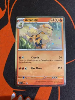Arcanine SVP 011 Scarlet & Violet Cosmos Holo Promo Pokemon Swirl NM - Image 1
