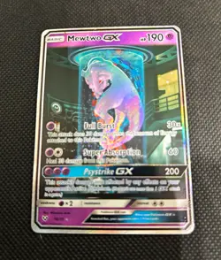Pokemon TCG Mewtwo GX 78/73 Shining Legends 2017 MP - Image 1