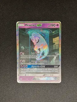 Pokemon TCG Mewtwo GX 78/73 Shining Legends 2017 MP - Image 3