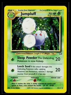 Pokemon TCG Neo Genesis Unlimited 7/111 Jumpluff Holo Rare LP/MP - Image 1
