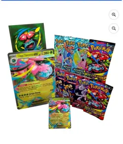 Pokemon Mega Venusaur ex Premium Collection in hand 8 Packet - Image 4