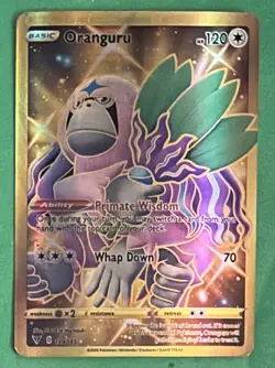 2020 Pokemon Sword & Shield - Vivid Voltage Oranguru Secret #199/185 Full Art - Image 1