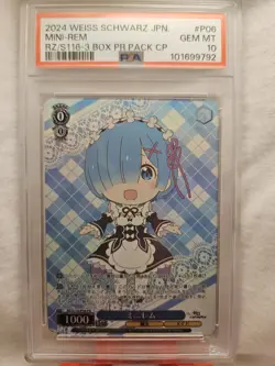 Weiss Schwarz RE Zero Re:Zero Vol. 3 Chibi Rem RZ/S116-P06 PR Foil Promo PSA 10 - Image 1