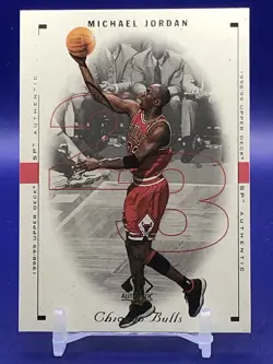 1998-99 Upper Deck SP Authentic #8 Michael Jordan Chicago Bulls - Image 1