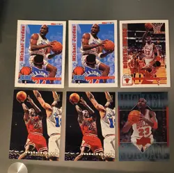 Michael Jordan 6-Card NBA Lot 1992-93 Hoops + Topps Stadium Club Bulls ASW - Image 1