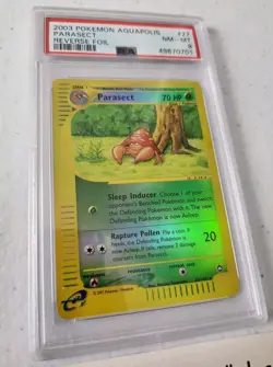 Parasect 27/147 - Aquapolis *PSA 8 - NM-MT* Reverse Holo Pokemon Card - Image 2