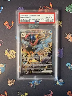 Pokemon Cards Greninja ex SVP 132 Special Illustration Promo - PSA 10 GEM MINT - Image 1