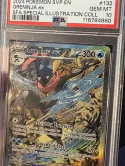 Pokemon Cards Greninja ex SVP 132 Special Illustration Promo - PSA 10 GEM MINT - Image 2