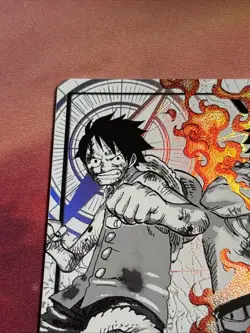 ST30-001 Luffy & Ace Leader Alternate Art Ships Fast 💨 NM One Piece Card - Image 2