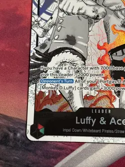 ST30-001 Luffy & Ace Leader Alternate Art Ships Fast 💨 NM One Piece Card - Image 5
