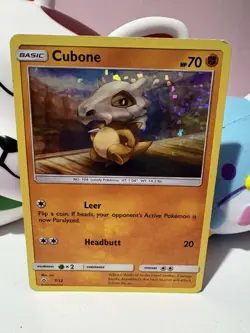 Cubone - 7/12 McDonald's Promos 2018 007/012 Rare Ice Holo Pokemon Card ✨ - Image 1