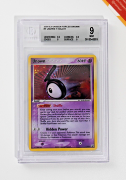 Pokemon BGS 9 Unown #T Holo EX Unseen Forces Unown Cards 2005 English - Image 1