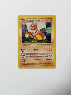 Pokemon TCG Charmeleon Base Set, Shadowless Uncommon Card 24/102 Unlimited - Image 1