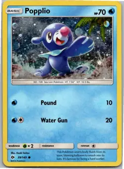 Popplio - 39/149 (Cosmos Holo) Promo Miscellaneous Cards & Products 039/149 NM H - Image 1