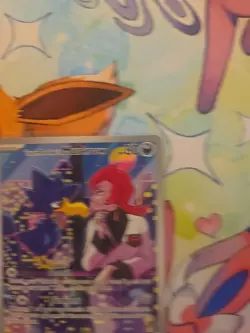 Pokemon TCG Team Rockets Murkrow Illustration Rare Card 200/182 Destined Rivals - Image 2