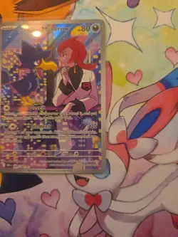 Pokemon TCG Team Rockets Murkrow Illustration Rare Card 200/182 Destined Rivals - Image 4