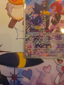 Pokemon TCG Team Rockets Murkrow Illustration Rare Card 200/182 Destined Rivals - Image 5