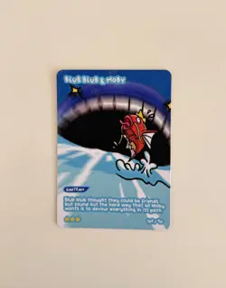 Pokedoodles Set 2 Blub Blub & Moby (Magikarp Wailord) 107 Fan Art Pokemon Card - Image 1