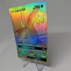 Pokemon TCG Lapras GX Holo Secret Rare Card Sun & Moon Base Set 151/149 NM - Image 3