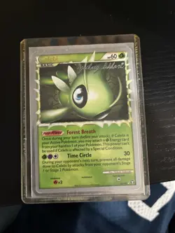 Celebi 92/102 Prime Rare HGSS Triumphant Pokemon Moderately Played - Image 1