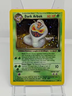 Dark Arbok 2/82 Holo Rare 1999 Team Rocket Pokemon English MP - Image 1