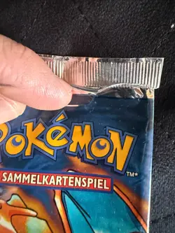 Pokemon Base Set 1st Edition Booster Pack Charizard German Open Empty - Image 2