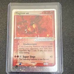 Pokemon TCG Magmar ex EX Ruby & Sapphire 100/109 Holo Ultra Rare 2003 HP 90 - Image 1