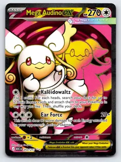 Mega Audino ex 253/217 Ultra Rare Ascended Heroes Pokemon Holo Near Mint - Image 1