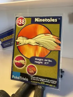 Ninetales #38 Poketrivia Burger King Promo Nintendo 1999 Mewto Pokemon Card LP - Image 5