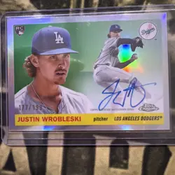 2025 Topps Chrome Platinum Anniversary #CPA-JWR Justin Wrobleski Auto /199 - Image 1