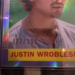2025 Topps Chrome Platinum Anniversary #CPA-JWR Justin Wrobleski Auto /199 - Image 3