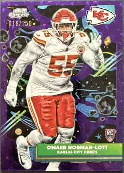 2025 Topps Cosmic Chrome 5 Card Numbered Lot - Image 5
