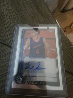 2025-26 Topps Chrome Kobe Sanders Rookie Auto RC Refractor #TCAR-KS Clippers - Image 1