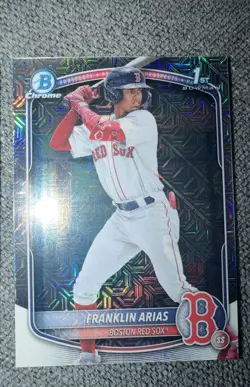 2025 Bowman - Chrome Prospects Franklin Arias #BCP-67 Mojo Refractor (RC) - Image 1