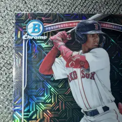2025 Bowman - Chrome Prospects Franklin Arias #BCP-67 Mojo Refractor (RC) - Image 3