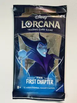 Disney Lorcana TCG The First Chapter 1x Booster Pack Sealed Maleficent Artwork - Image 1