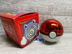 Pokemon Poliwhirl Limited Edition 23k Gold Plated Trading Card & Pokeball - Image 1