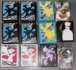 Lot of 11 Mixed ETB Card Sleeves 65 CT. & Sealed Tornadus White Flare ETB Promo - Image 1