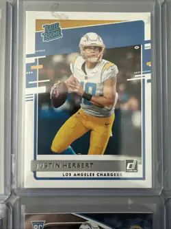 Justin Herbert Rookie Card Lot Set of 6 LA Chargers QB RC - 2020 Panini - Image 3