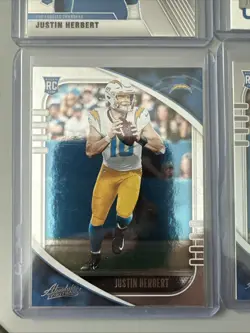 Justin Herbert Rookie Card Lot Set of 6 LA Chargers QB RC - 2020 Panini - Image 5