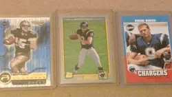 Lot of 3 2001 Drew Brees San Diego Chargers Rookie Cards - Image 1