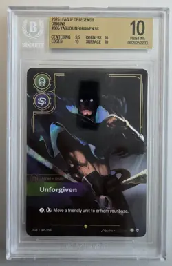BGS 10 Pristine Yasuo Unforgiven 305/298 Overnumber Riftbound League of Legends - Image 1