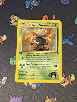 Pokemon Card Erika’s Gloom 45/132 Gym Heroes FIRST EDITION - (NM-) - Image 1