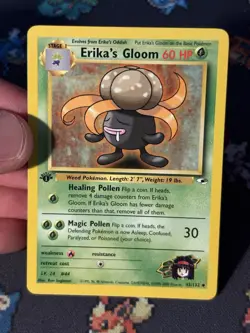 Pokemon Card Erika’s Gloom 45/132 Gym Heroes FIRST EDITION - (NM-) - Image 2
