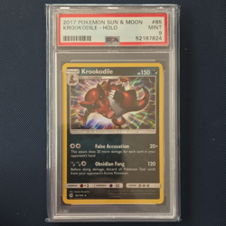 Pokemon 2017 Krookodile 85/149 SM Base Set Holo Rare Eng PSA 9 - Image 1